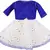blue Net stitched    dress