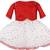 Red Net stitched    dress