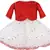 Red Net stitched    dress