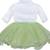 Green Net stitched    dress