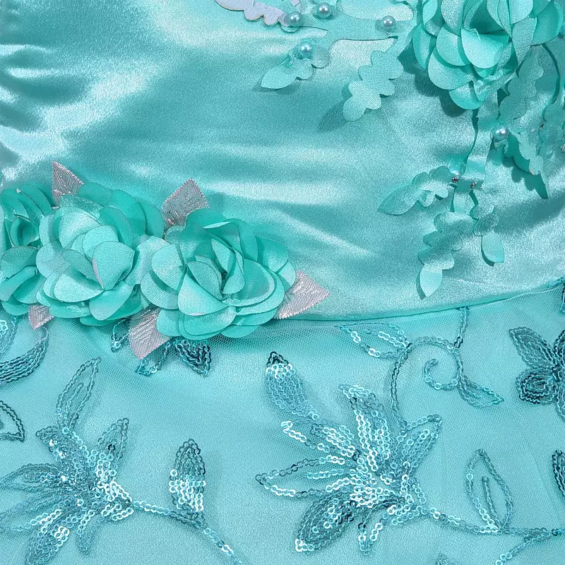 blue Net stitched    dress