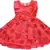 Red Net stitched    dress