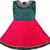 Green satin stitched    dress