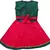 Green satin stitched    dress