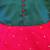 Green satin stitched    dress