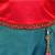 Red satin stitched    dress