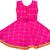 Pink satin stitched    dress