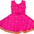 Pink satin stitched    dress