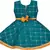 Green satin stitched    dress