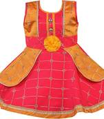 Red satin stitched    dress