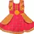 Red satin stitched    dress