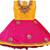 Yellow satin stitched    dress
