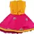 Yellow satin stitched    dress