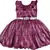 Purple satin stitched    dress