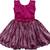 Purple satin stitched    dress