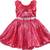Red satin stitched    dress