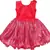 Red satin stitched    dress