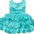 blue satin stitched    dress
