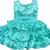 blue satin stitched    dress
