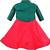 Red satin stitched    dress