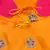 Yellow satin stitched    dress