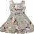 Grey satin stitched    dress