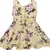 Yellow satin stitched    dress