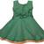 Green satin stitched    dress