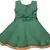 Green satin stitched    dress