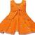 Yellow satin stitched    dress