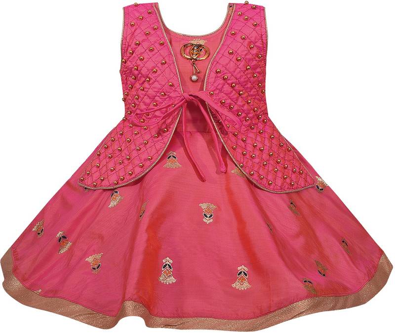 Red satin stitched    dress