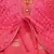 Red satin stitched    dress
