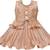Beige satin stitched    dress