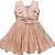 Beige satin stitched    dress