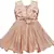 Beige satin stitched    dress
