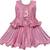 Pink satin stitched    dress