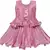 Pink satin stitched    dress