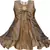 Beige satin stitched    dress