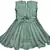 Green satin stitched    dress