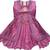 Purple satin stitched    dress