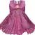 Purple satin stitched    dress