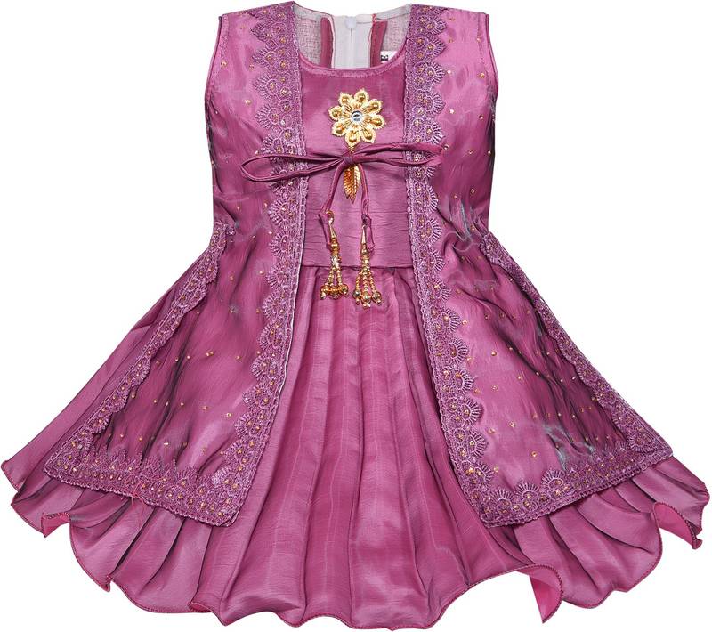 Purple satin stitched    dress