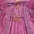 Purple satin stitched    dress