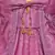 Purple satin stitched    dress