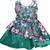 Green satin stitched    dress