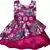 Purple satin stitched    dress