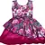 Purple satin stitched    dress