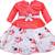 Orange Art Silk stitched    dress