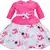 Pink Art Silk stitched    dress
