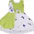 Green Georgette stitched    dress